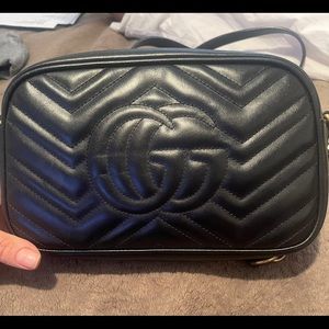 GG Marmont small matelassé shoulder bag